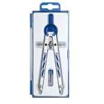 Geometriezirkel, silberfarben-Blau, Länge 165 mm,...