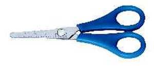 Alco Bastel-Schere Edelstahl Kunststoff rund 135mm blau