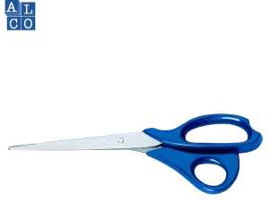 Qualitätsschere, 8,5" = 21,5 cm, blaue ABS-Kunststoffgriffe, Edelstahl