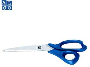 Qualitätsschere, 8,5 = 21,5 cm, für Linkshänder, blaue ABS-Griffe, rostfreier Edelstahl, VE = 12 Stück