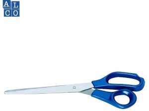 Qualitätsschere, 10 = 25,5 cm, blaue ABS-Kunststoffgriffe, rostfreier Edelstahl, VE = 12 Stück