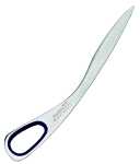 Brieföffner, gekrümmt, 16,5 cm, Griff blau...