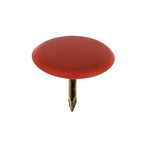 Reißnägel SUN, kunststoffüberzogen, Rot, Ø 9,5 mm, Dose à 100 Stück