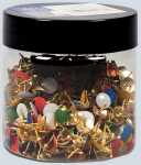 Reißnägel SUN, lackiert, bunt gemischt,...