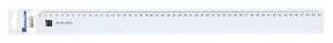 Kunststofflineal, transparent, 50 cm mit Facette & Tuschekante, mm-Einteilung