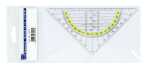 Geo-Dreieck, mit Griff, Kunststoff, transparent, 16 cm,...