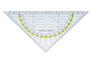 Alco Geometrie-Dreieck flexibel Kunststoff 16 cm transparent