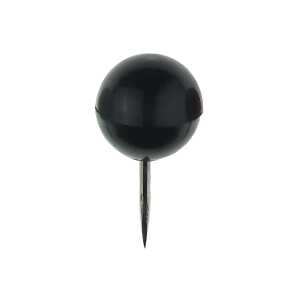 Alco Landkartennadel 20mm Ø10mm schwarz 20 Stück