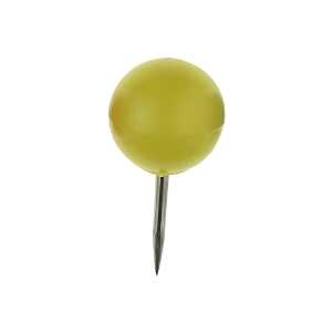 Landkartennadeln, Gelb, Ø 10 mm x 20 mm, Dose à 20 Stück