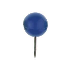 Landkartennadeln, Blau, Ø 10 mm x 20 mm, Dose à 20 Stück