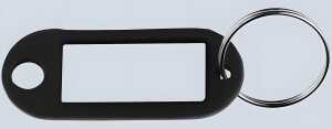 Schlüsselanhänger, Schwarz, Schachtel à 100 Stück