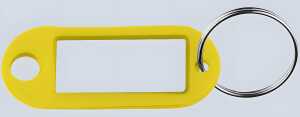 Schlüsselanhänger, Gelb, Schachtel à 100 Stück