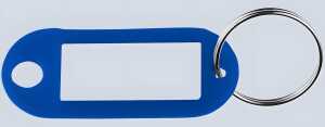 Schlüsselanhänger, Blau, Schachtel à 100 Stück