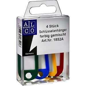 Alco Schlüsselanhänger Kunststoff sortiert 4 Stück