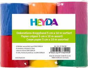 Krepp-Bänder 10 m x 5 cm 4005329760990