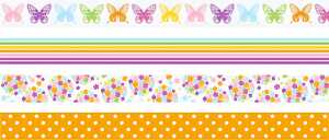 Deko Tapes Frühling Butterflies jede Rolle 5 m x 15 mm Papier-Tapes