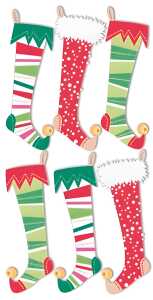 HEYDA 203780675 Stick-Ons-Mix Nikolaussocken 75 x 165 cm