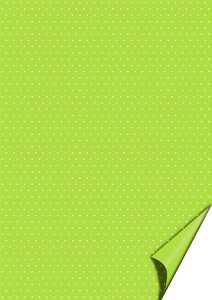 Motivkarton Happy Papers Punkte A4 hellgrün