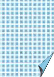 Motivkarton Happy Papers Karos A4 hellblau
