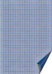 Motivkarton Happy Papers Karos A4 mittelblau