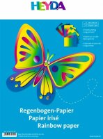 HEYDA 204875309 Regenbogen-Papier 23 x 33 cm