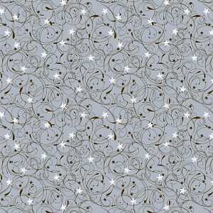 Faltblätter transparent Curlie 15 x 15 cm goldfarben