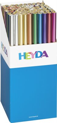 HEYDA 204877505 Alu-Rollen 50 x 78 cm Display ca. 25 x 25 x 37/50 cm