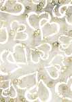 Transparentpapier Emotion Herzen A4 goldfarben