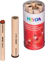 HEYDA 204888441 Stempel-Set Mix & Match Herzen Holz