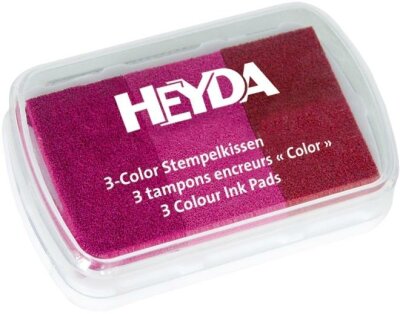 HEYDA 204888465 Stempelkissen 3-Color 9 x 6 cm Rosatöne