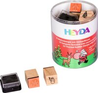 HEYDA 204888480 Stempel-Set Weihnachten Holz