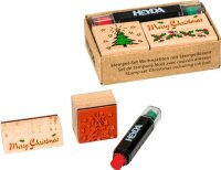 HEYDA 204888481 Stempel-Set Merry Christmas 8 x 45 x 25...