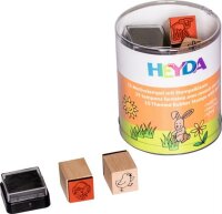 HEYDA 204888484 Stempel-Set Frühling Holz