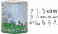 HEYDA 204888489 Stempel-Set Fußballer &...