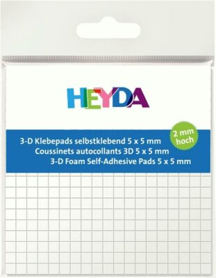 HEYDA 204889002 3D-Klebepads 5 x 5 x 2 mm weiss