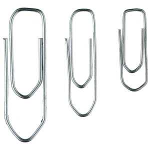 Briefklammern, eckig, verzinkt, 26 mm, Schachtel à 1000 Stück