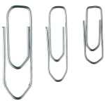 Briefklammern, eckig, verzinkt, 26 mm, Schachtel à...