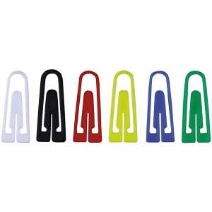 Briefklammern, Kunststoff, gemischt, 26 mm, Dose à 1000 Stück