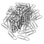 Briefklammern, eckig, verzinkt, 26 mm, Schachtel à...