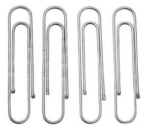 NORICA Briefklammern, 50 mm, glatt, verzinkt, Schachtel à 100 Stück