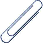 Aktenklammern, kunststoffüberzogen, Blau, 50 mm,...