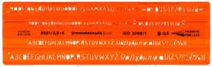 Schablone ISO gerade STANDARDGRAPH 2521