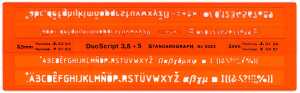 Standardgraph Schriftschablone DuoScript-Fineliner 1 Stück
