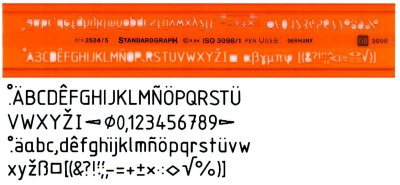 STDGRAPH H-Profil ISO B 3098/1 Mittelschr. ger. 1 Stück