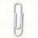 Briefklammern, kunststoffüberzogen, Weiß, 26...