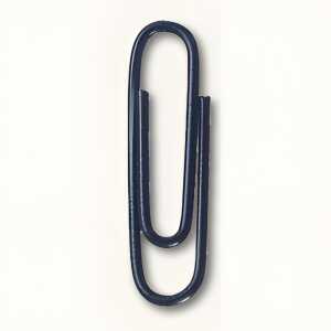 Briefklammern, kunststoffüberzogen, Schwarz, 26 mm, rund, Dose à 100 Stück