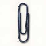 Briefklammern, kunststoffüberzogen, Schwarz, 26 mm,...