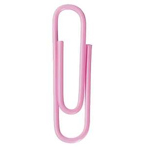 Alco Briefklammer Metall kunststoffüberz 26mm rosa 100 Stück