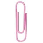 Briefklammern, kunststoffüberzogen, Rosa, 26 mm,...