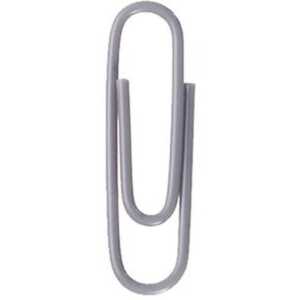 Briefklammern, kunststoffüberzogen, Grau, 26 mm, rund, Dose à 100 Stück